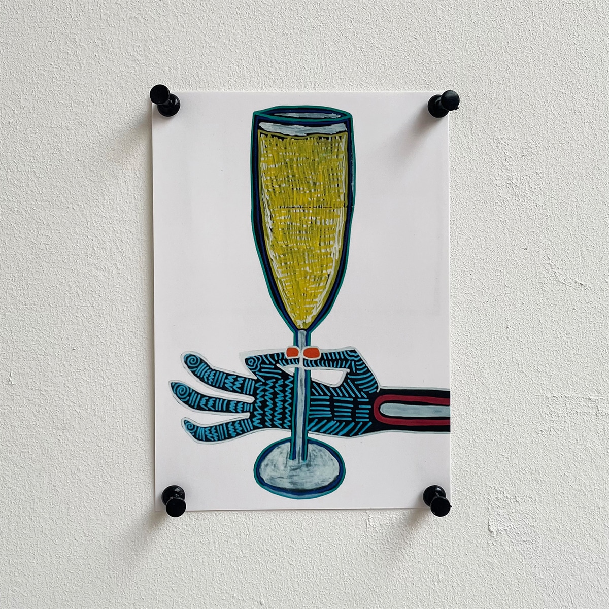 ART CARD - CHAMPAGNE