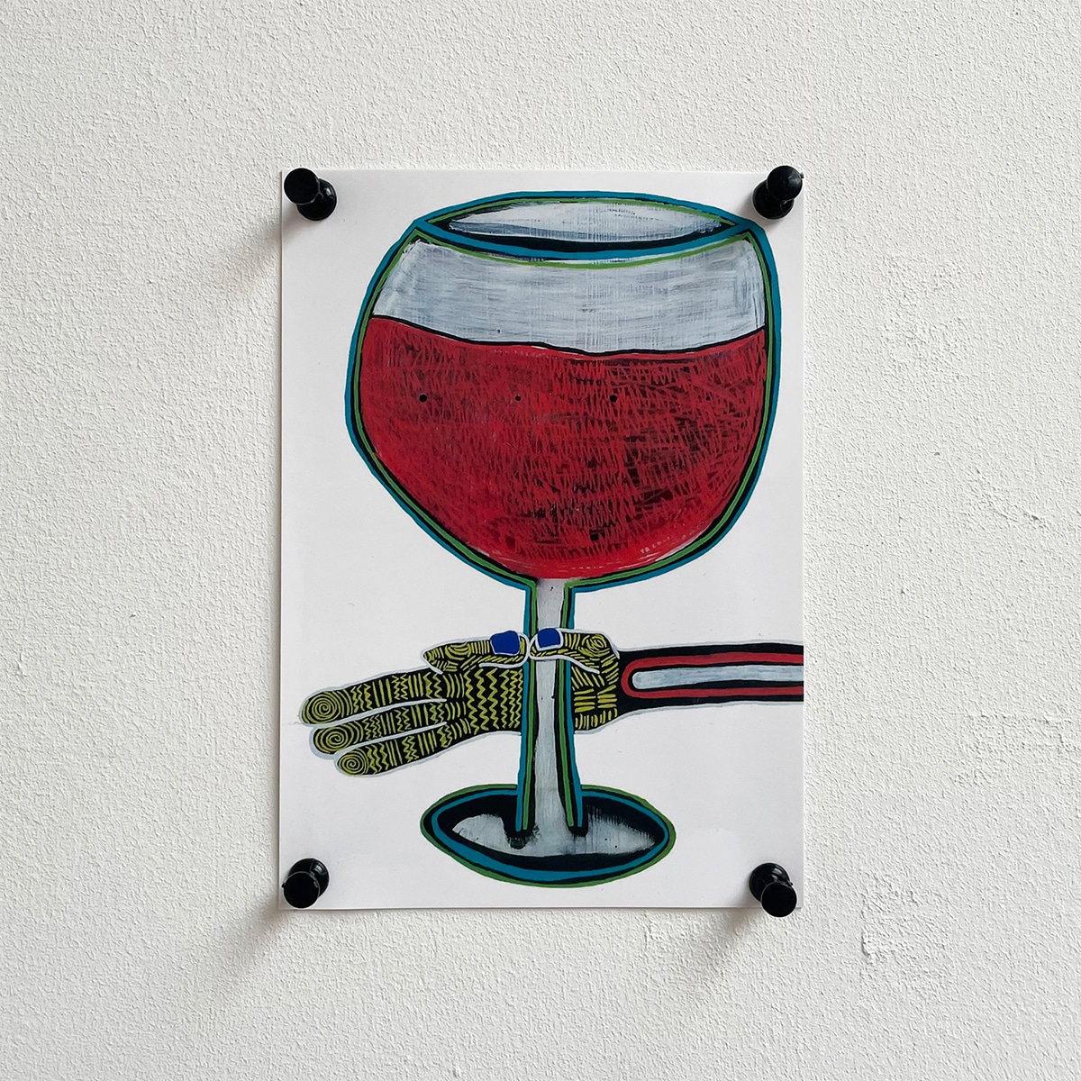 ART CARD - RED WINE