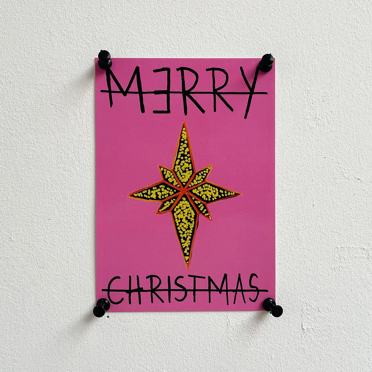 CHRISTMAS CARDS - SET 9 - PINK