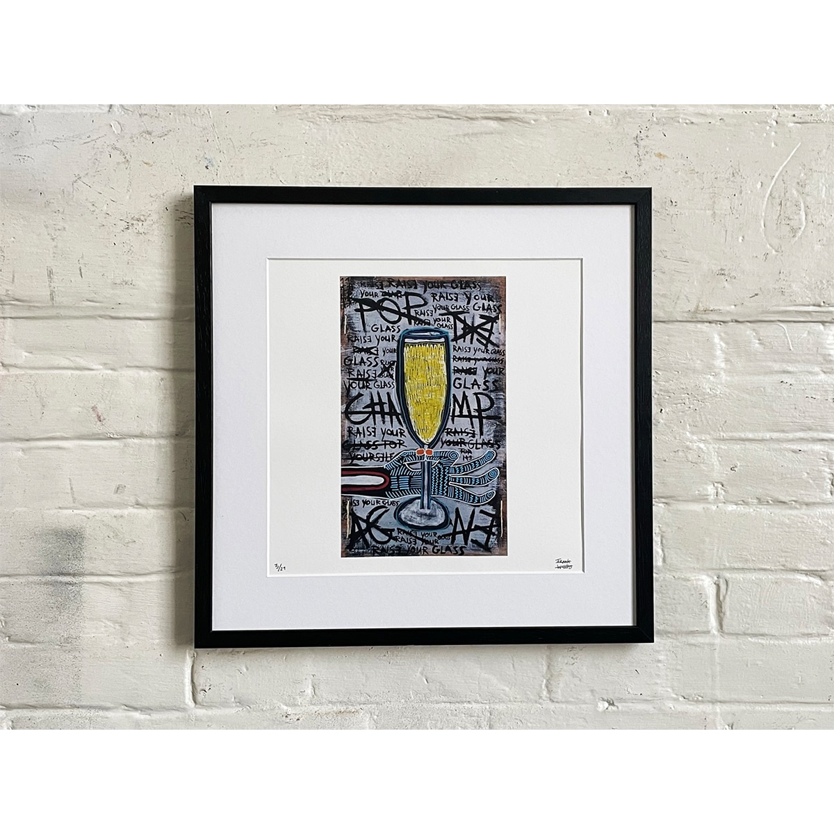 Limited Edt. Art Print – POP THE CHAMPAGNE