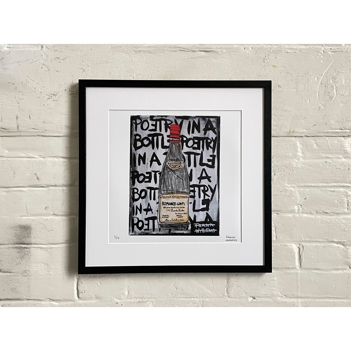 Limited Edt. Art Print – ROMANEE-CONTI /// POETRY IN A BOTTLE