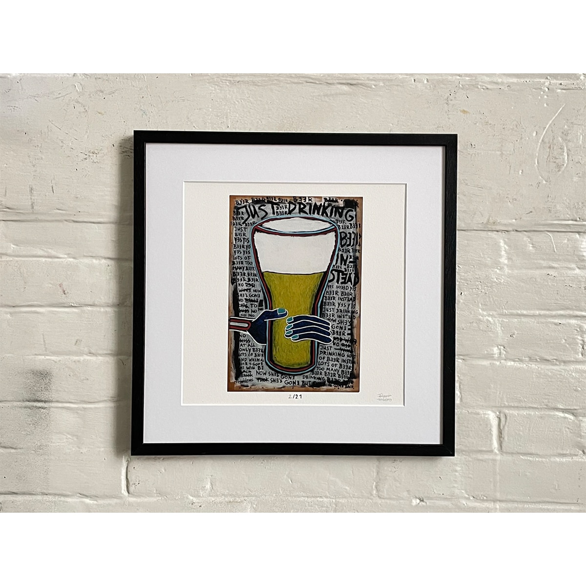 Limited Edt. Art Print – JUST DRINKING BEER INSTEAD