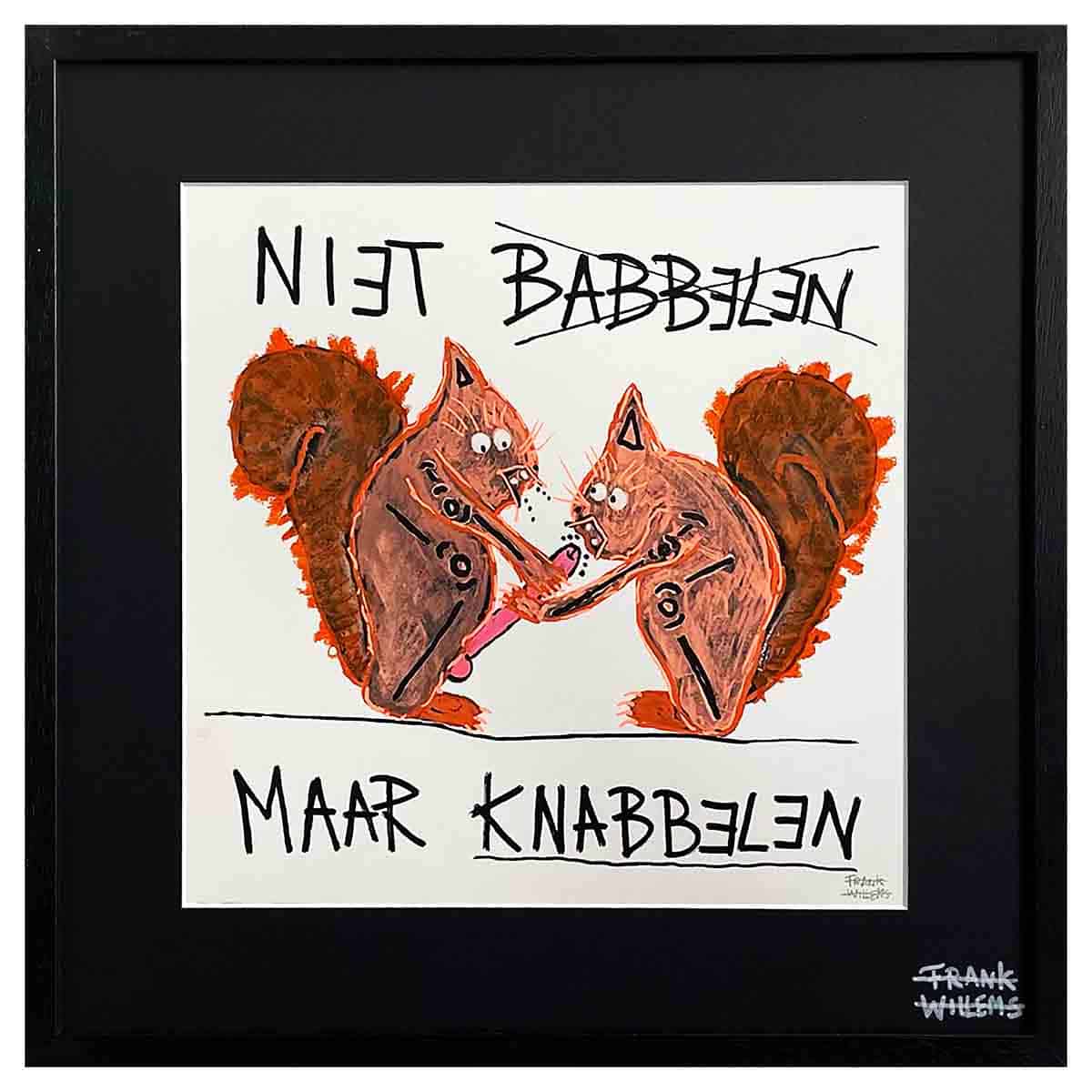 NIET BABBELEN MAAR KNABBELEN