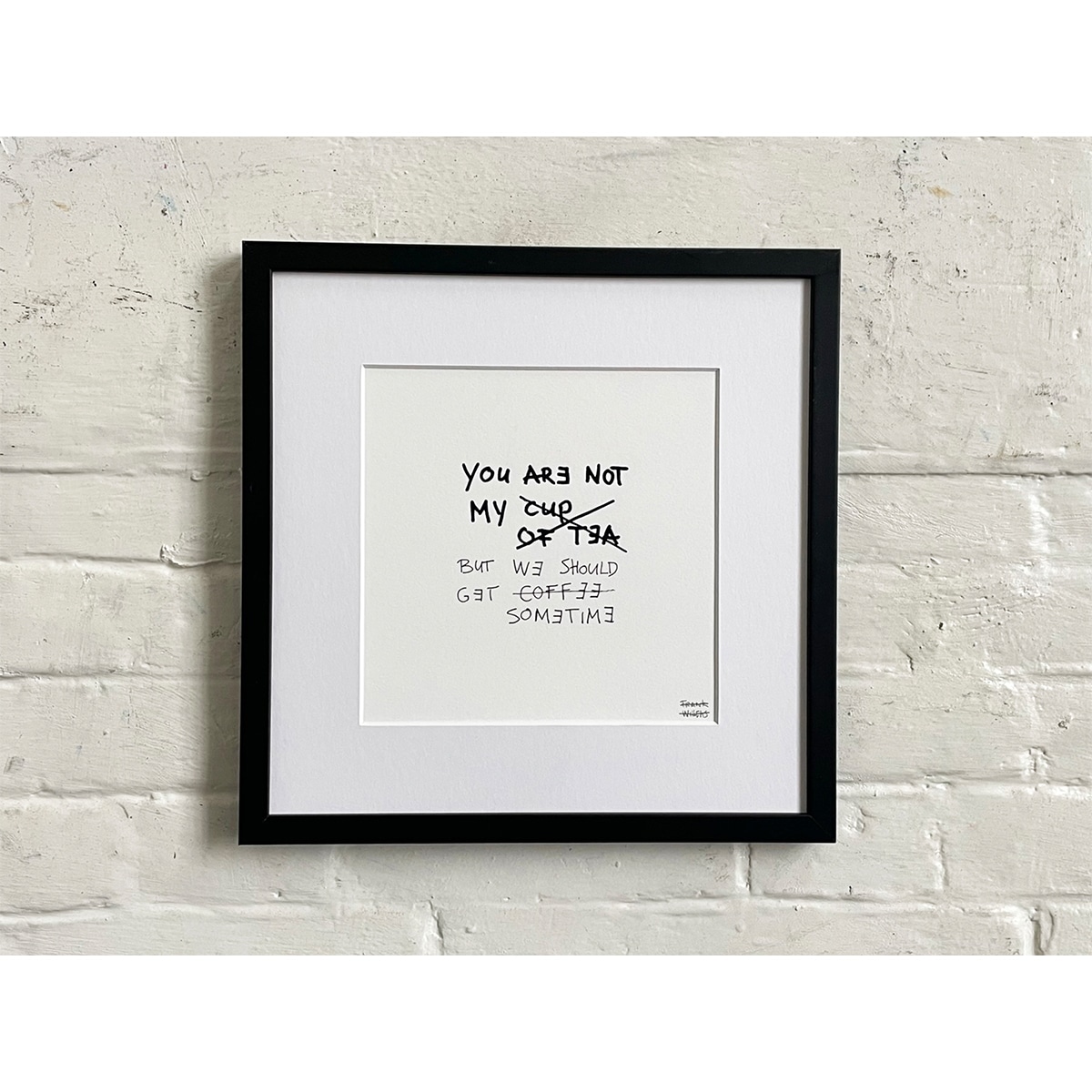 Limited Edt. Text Print – CUP OF TEA