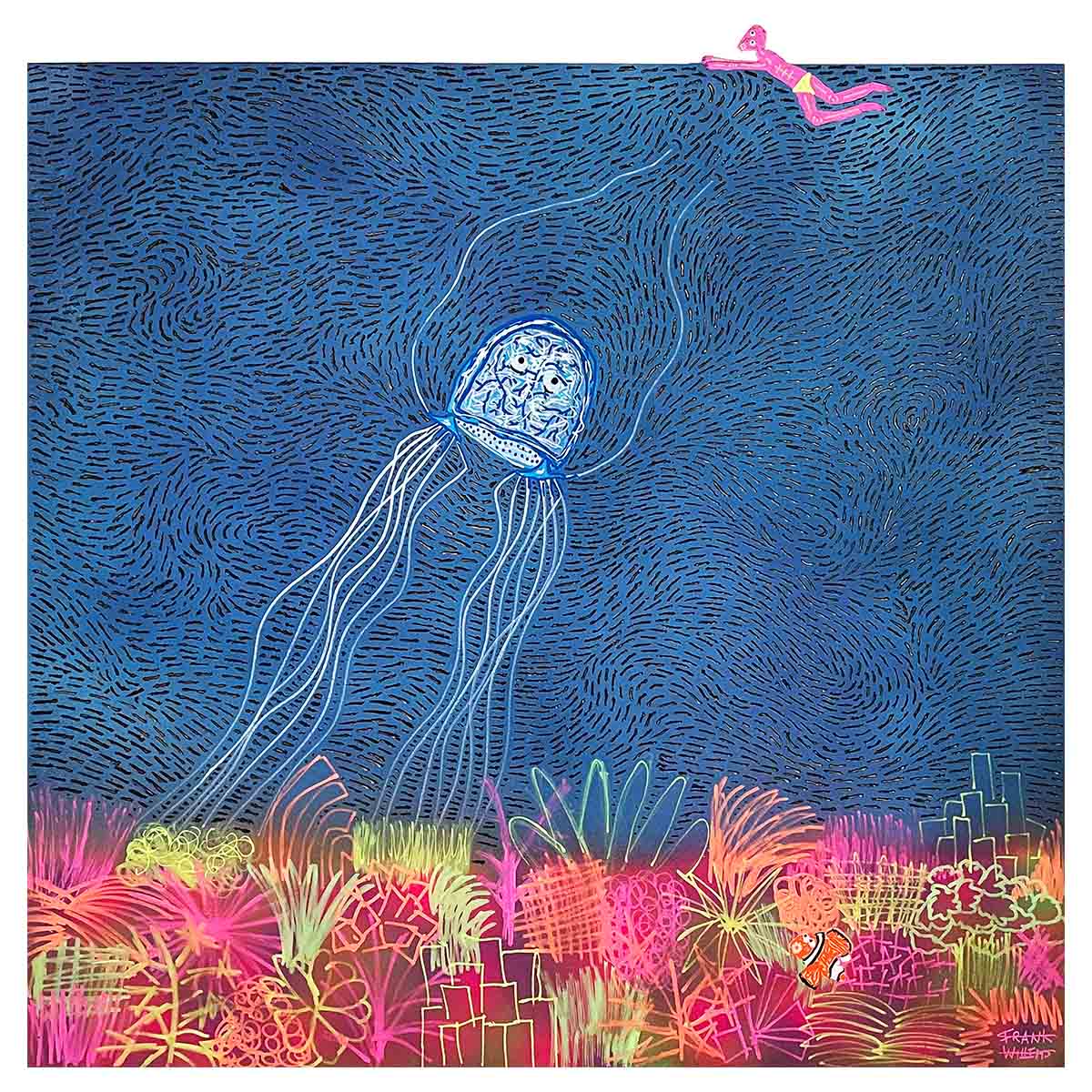 TROUBLES IN BLUE PARADISE - BOX JELLYFISH