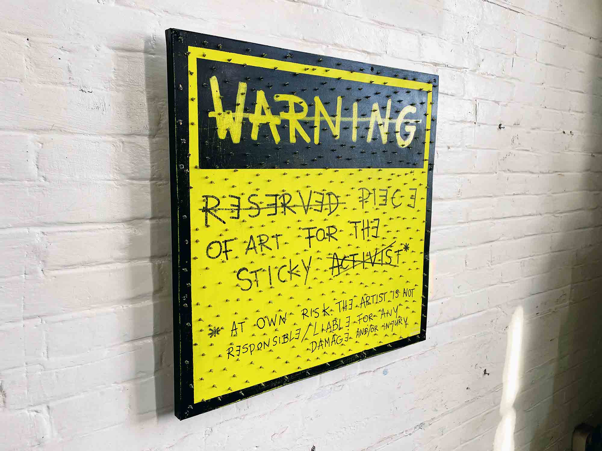 ACTIVIST-PROOF ART - RESERVED PIECE OF ART FOR THE STICKY ACTIVIST