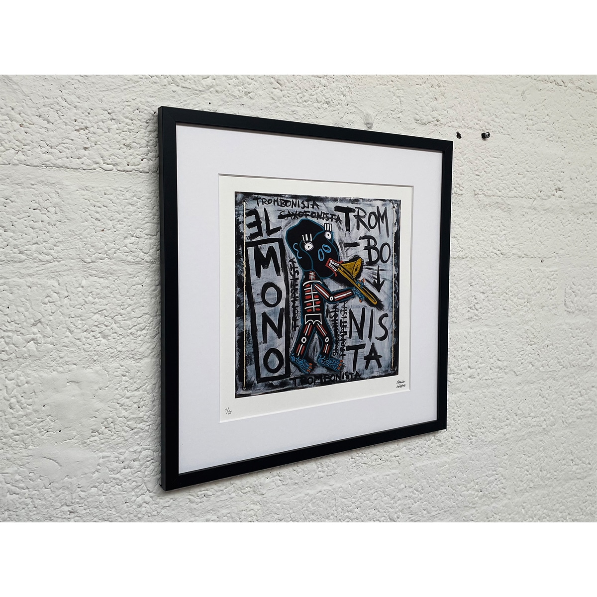 Limited Edt. Art Print – EL MONO TROMBONISTA