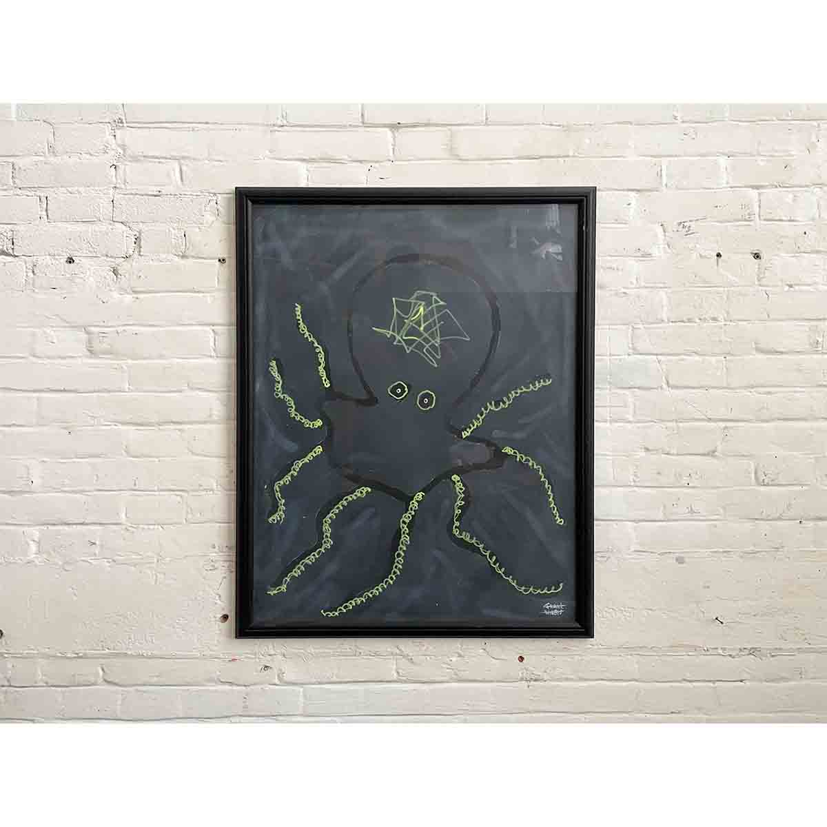 GLASS OCTOPUS (FRAMED) - LUMINOUS DEPTHS