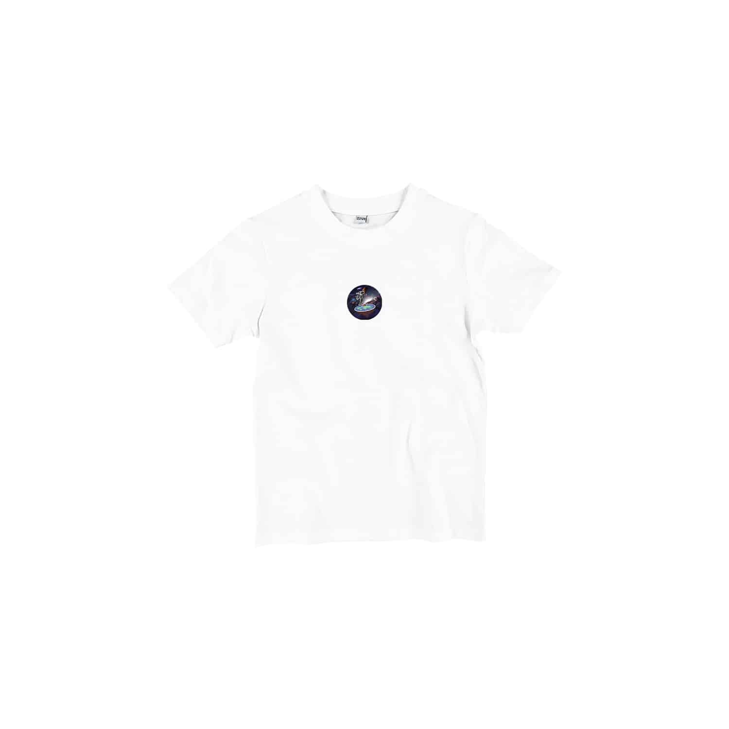 KIDS T-SHIRT – FLAT EARTH SHITTING – WHITE