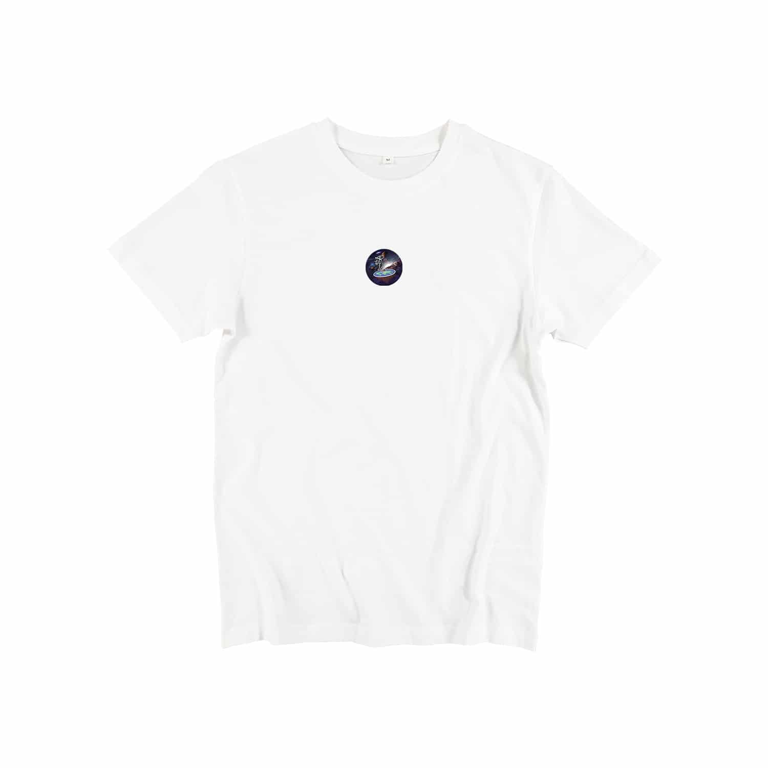 T-SHIRT – FLAT EARTH SHITTING – WHITE